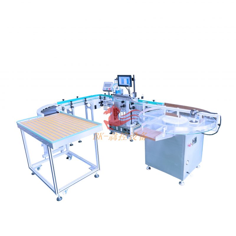 BK-801D    全自动立式圆瓶在线打印贴标机