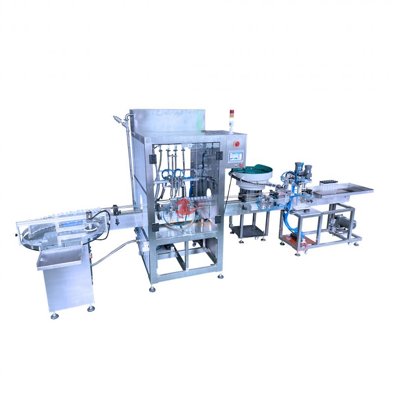 BK-GZ-ZL04 全自动自流式灌装旋盖产线