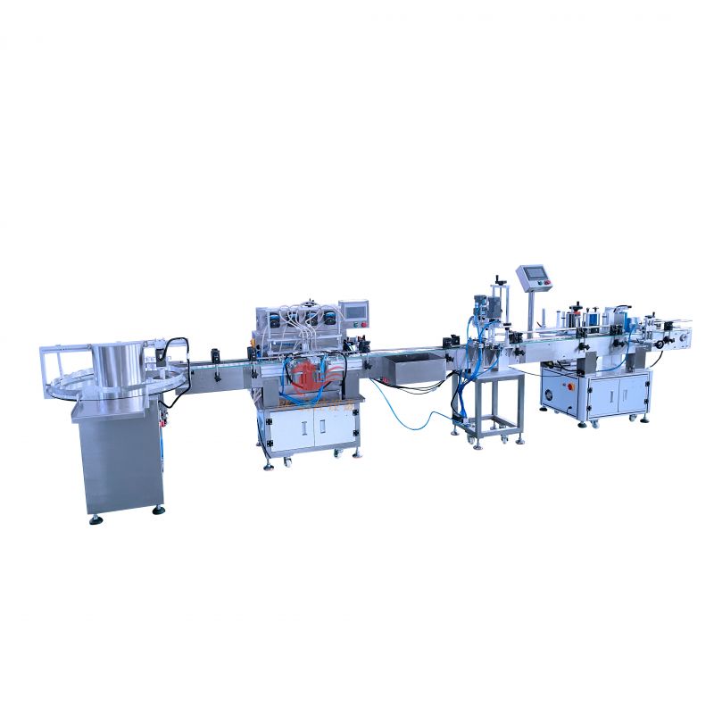 BK-RD-GZ-04 全自动四头蠕动灌装产线